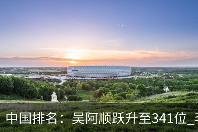 中国排名：吴阿顺跃升至341位 李昊桐彭博上升